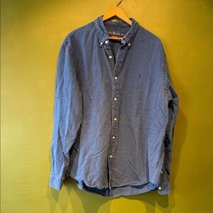 Ralph Lauren Indigo-Dyed Casual Button Down Shirt